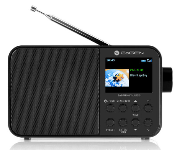 Gogen radio DAB+ DAB 500 BT črn GOGDAB500BTC