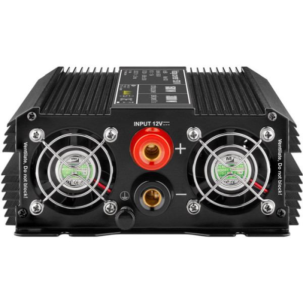 GOOBAY 12V-230V DC/AC USB-5V 1500W pretvornik inverter napajalnik