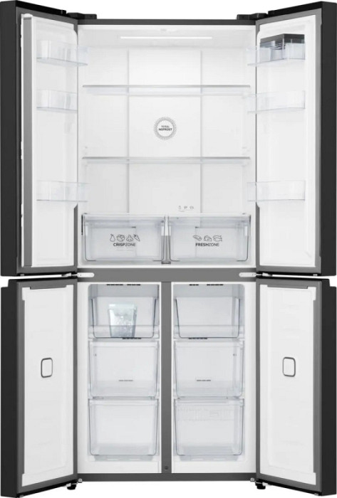 Gorenje 4-vratni hladilnik NRM819E61BX H:286L, Z:149L,1900x794x650mm, črn