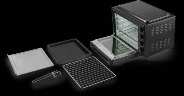 Gorenje mini pečica OM38GBC 38L, 3500W, 2 kuhalni plošči na vrhu