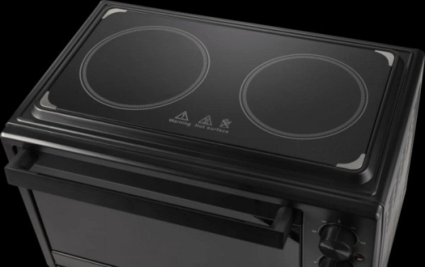 Gorenje mini pečica OM38GBC 38L, 3500W, 2 kuhalni plošči na vrhu