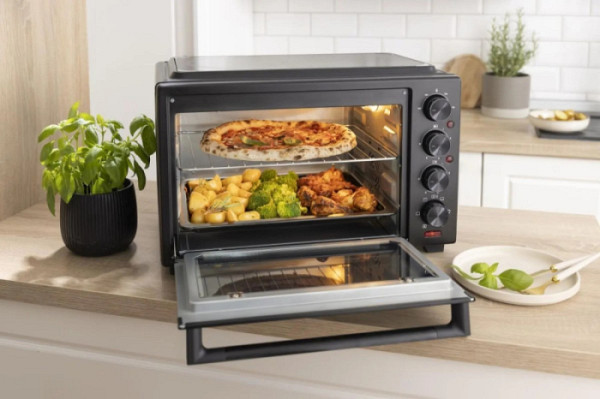 Gorenje mini pečica OM38GBC 38L, 3500W, 2 kuhalni plošči na vrhu