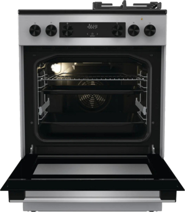 Gorenje štedilnik kombiniran GKC6C60XT 60cm, plin+elektrika