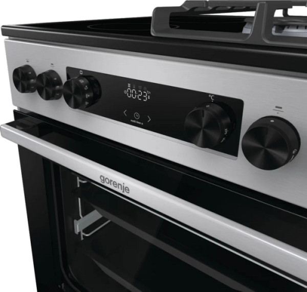 Gorenje štedilnik kombiniran GKC6C60XT 60cm, plin+elektrika