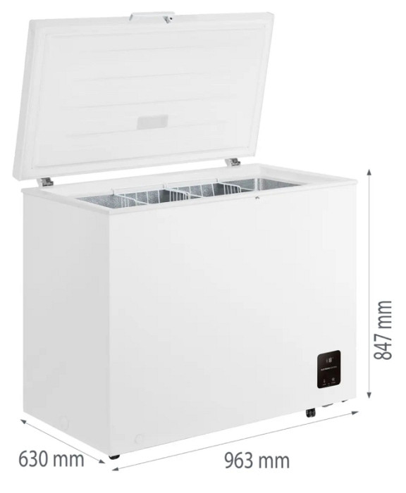 Gorenje zamrzovalna skrinja FH25EAW G600, E, 84.7 x 96.3 x 63 cm