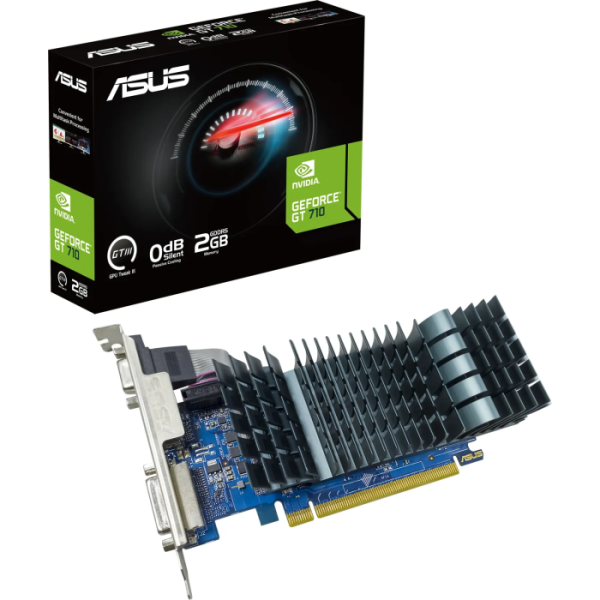 ASUS Geforce GT 710 2GB DDR5 EVO Silent low profile GT710-SL-2GD5-BRK-EVO grafična kartica