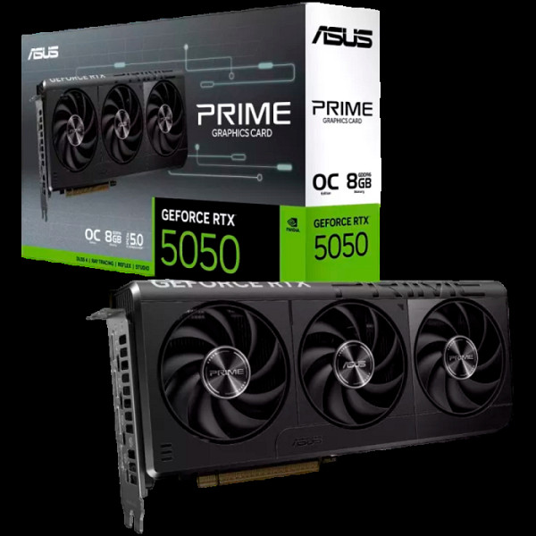 Grafična kartica ASUS Prime GeForce RTX 5050 OC, 8GB GDDR6, PCI-E 5.0 PRIME-RTX5050-O8G