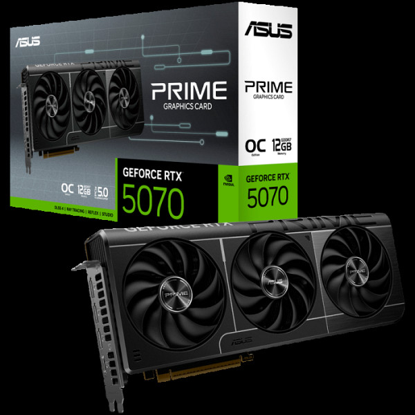 Grafična kartica ASUS Prime GeForce RTX 5070, 12GB GDDR7, PCI-E 5.0 PRIME-RTX5070-O12G