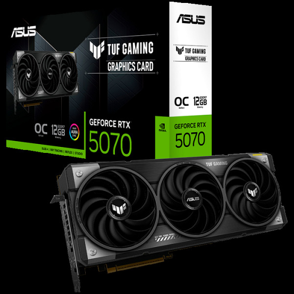 ASUS TUF Gaming GeForce RTX 5070 OC 12GB GDDR7 TUF-RTX5070-O12G-GAMING grafična kartica