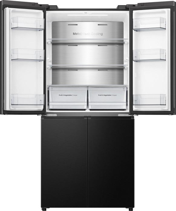 Hisense 4-vratni hladilnik RQ5P470SAFD H:304L, Z:87L,1785x794x698mm, črn