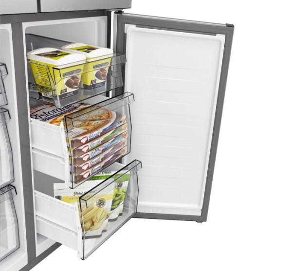 Hisense 4-vratni hladilnik RQ5P470SAFD H:304L, Z:87L,1785x794x698mm, črn