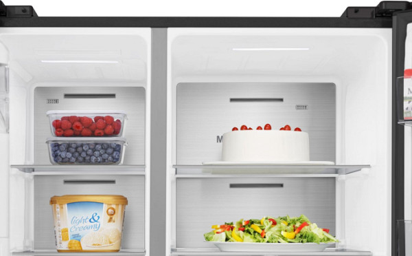 Hisense 4-vratni hladilnik RS818N4IFD H:417L, Z:200L,1790x910x730mm, črn