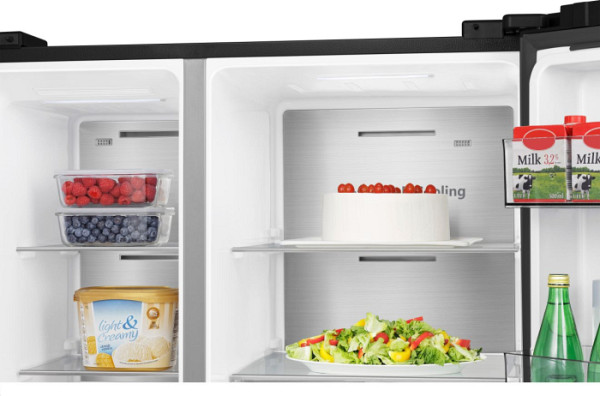 Hisense 4-vratni hladilnik RS818N4IFD H:417L, Z:200L,1790x910x730mm, črn