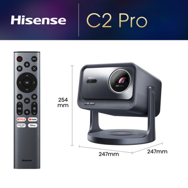 Hisense pametni 4K mini projektor C2 PRO