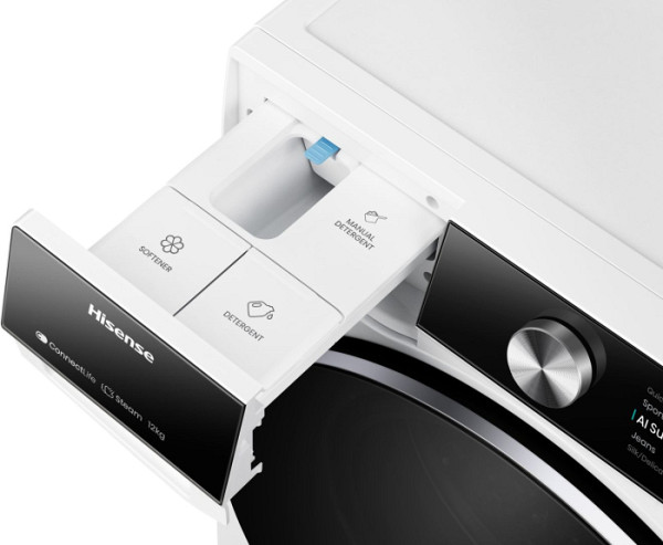 Hisense pralni stroj WF7S1247BW 12Kg, 7S , 1400obr, A, TFT, bel