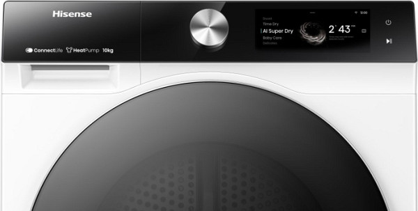 Hisense sušilni stroj DH7S107BW 10Kg, 7S , C, TFT, bel