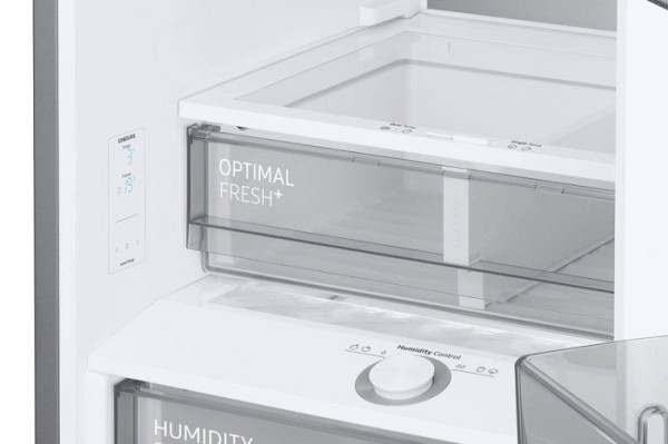 Hlad. Samsung Bespoke RB34C7B5E22/EF, črna-steklo