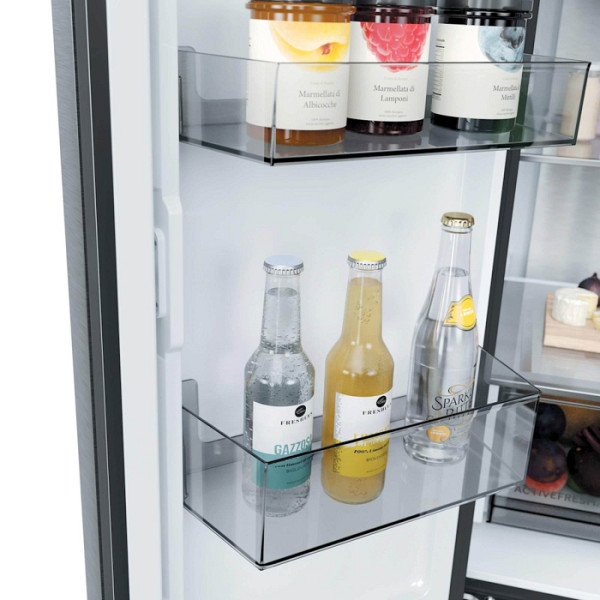 Hladilnik HAIER HCR58S18DNMM, 185 cm, D, 523 l, 4-vratni, Inox