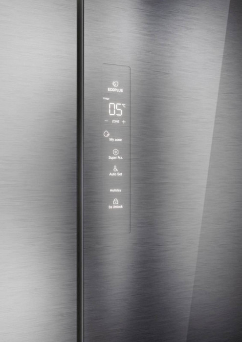 Hladilnik HAIER HFR7819ENGC, 190 cm, E, 504 l, French Door, Srebrn