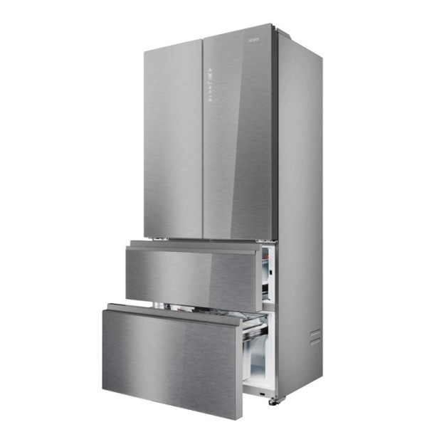 Hladilnik HAIER HFR7819ENGC, 190 cm, E, 504 l, French Door, Srebrn