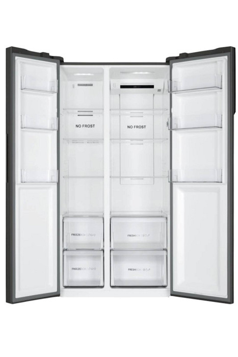 Hladilnik HAIER HSR3918ENPB, 177,5 cm, E, 528 l, SBS, Črna