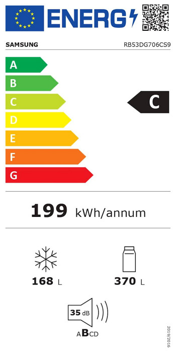 Hladilnik Samsung RB53DG706CS9EO, inox, 203 cm