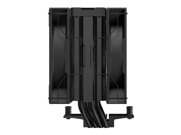 Hladilnik za procesor DeepCool AG400 Digital Plus ARGB, 2x 120mm,  črn