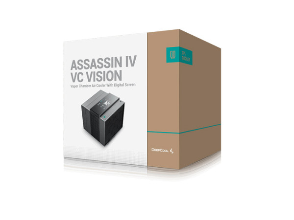 Hladilnik za procesor DeepCool ASSASSIN IV VC VISION, 140mm, Vapor Chamber, LCD, črn