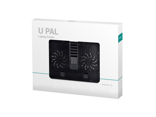Hladilno stojalo za prenosnik do 17.3" DeepCool U PAL, 2x tih ventilator