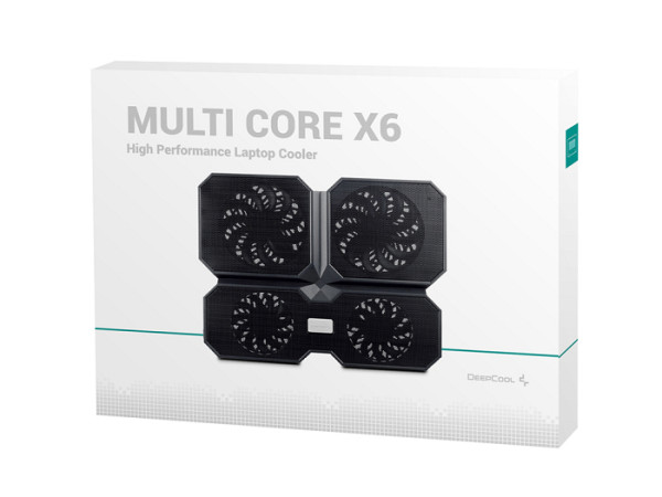 Hladilno stojalo za prenosnik do 17.3'' DeepCool Multi Core X6, 4x tih ventilator