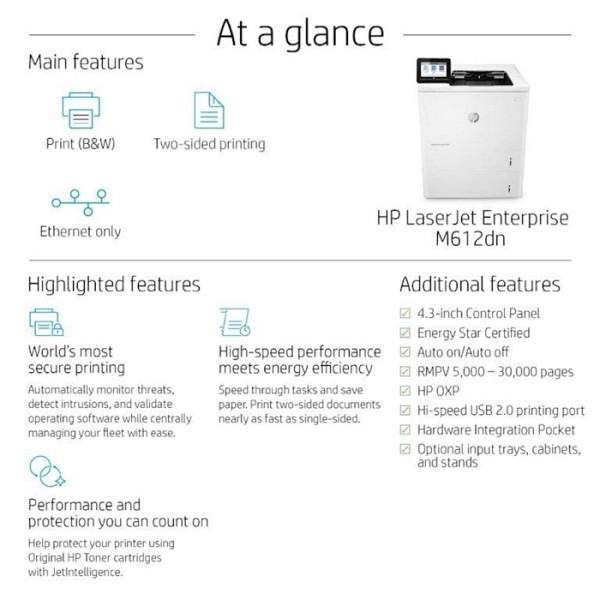 HP LaserJet Enterprise M612dn (ML)