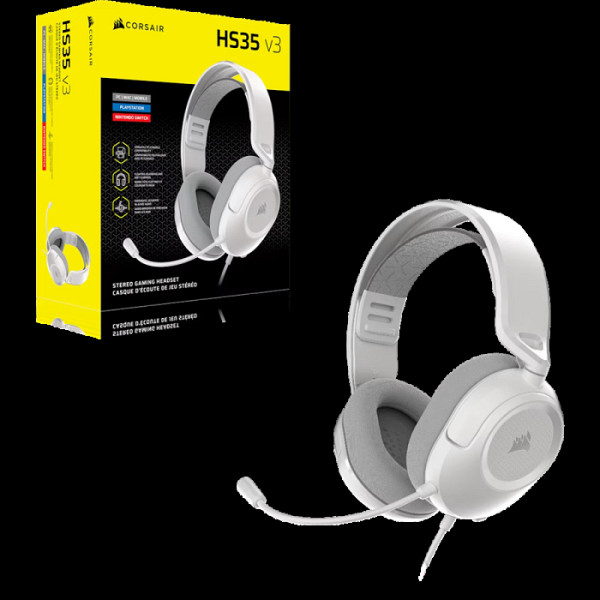 HS35 Stereo V3 žične slušalke, bele