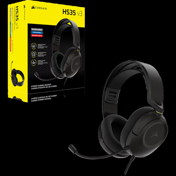 HS35 Stereo V3 žične slušalke, črne