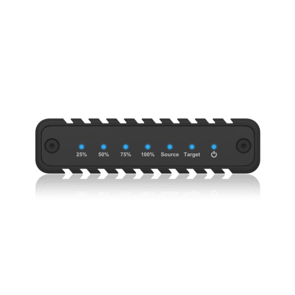 IcyBox IB-2817MCL-C31 ohišje za 2 NVME SSD-ja s USB-C in USB-A priključkom