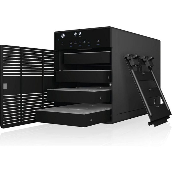 IcyBox IB-3740-C31 USB-C 3.1 zunanje ohišje za 4 3,5