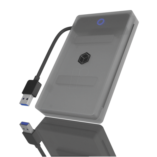 IcyBox IB-AC603B-U3  USB 3.2 ohišje/adapter za HDD/SSD 2,5 SATA disk