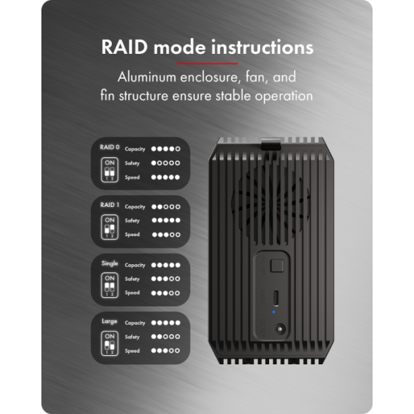 IcyBox IB-RD3720-CU3 RAID sistem za 2x 3,5