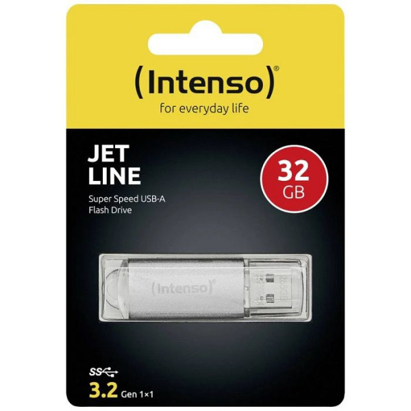 Intenso 32GB Jet Line USB 3.2 70MB/s spominski ključek - siv