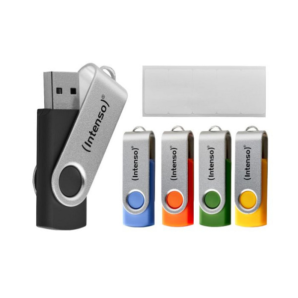 Intenso 5x16GB Office Line USB 3.2 spominski ključki - Barvni