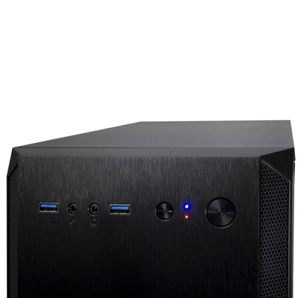INTER-TECH H-606 micro ATX črno ohišje