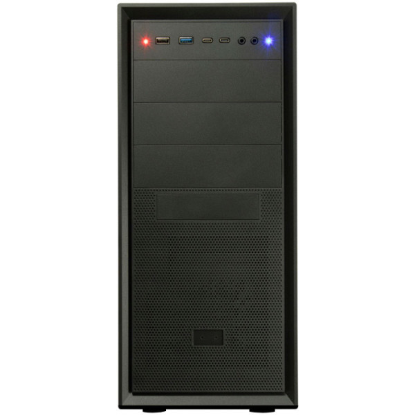 INTER-TECH IT-8862 PLAID midi-ATX črno ohišje