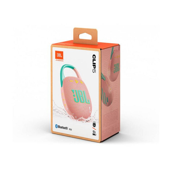 JBL CLIP 5 Bluetooth prenosni zvočnik, roza