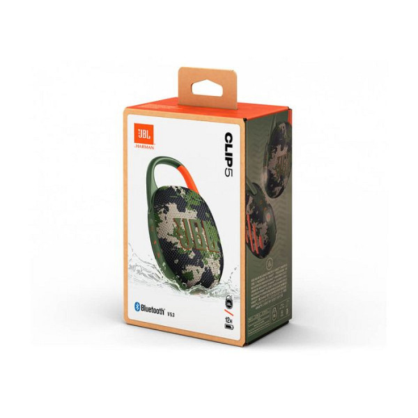 JBL CLIP 5 Bluetooth prenosni zvočnik, vojaški