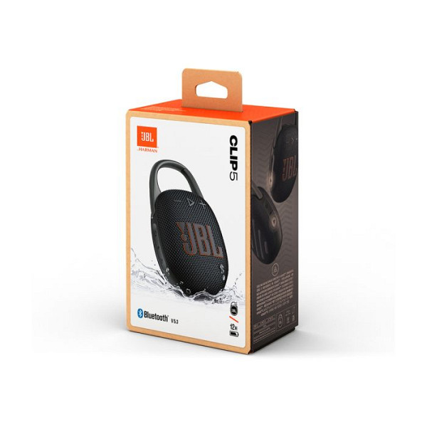 JBL CLIP 5 Bluetooth prenosni zvočnik, črn
