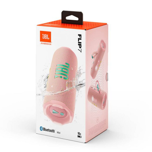 JBL Flip 7 Bluetooth prenosni zvočnik, roza