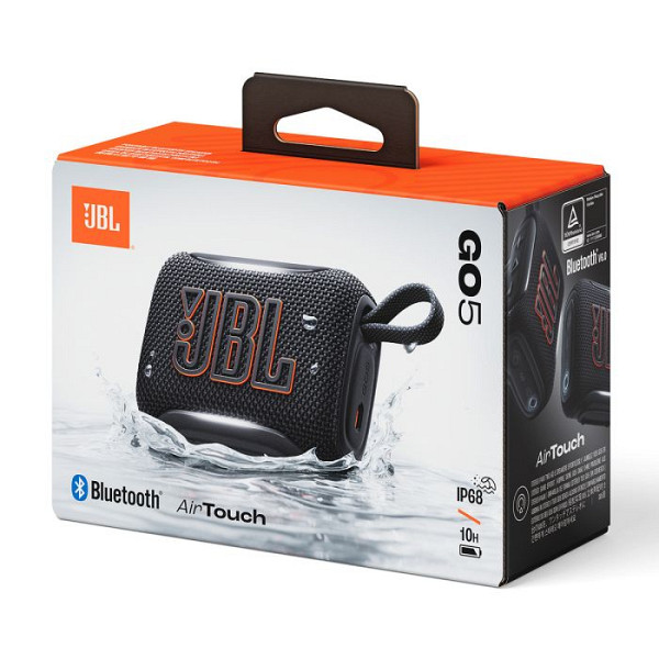 JBL GO 5 Bluetooth prenosni zvočnik, črn