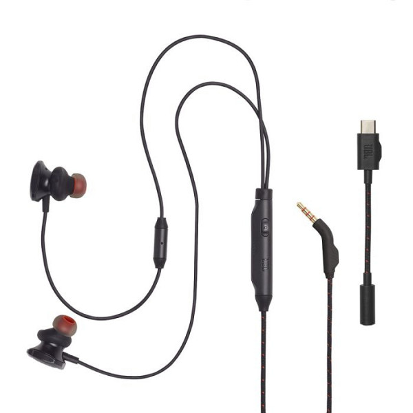 JBL Quantum 50C In-ear žične USB-C gaming slušalke, črne