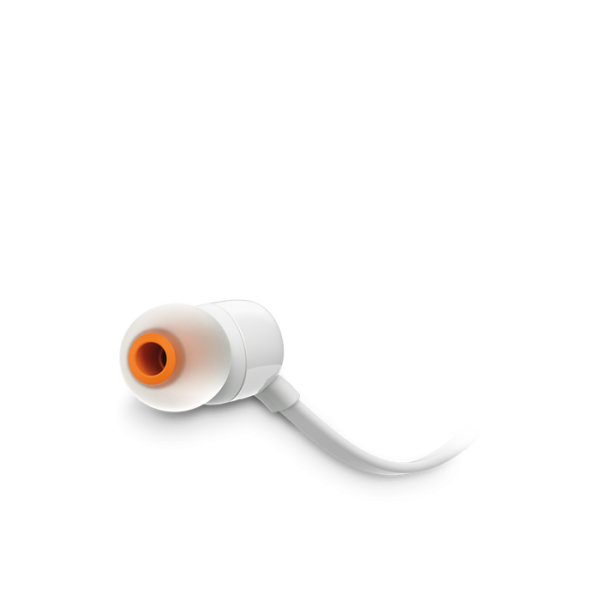 JBL Tune 110 In-ear slušalke z mikrofonom, bele