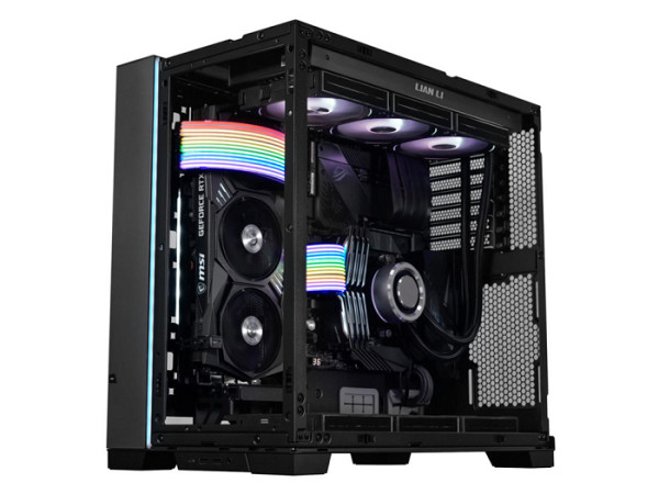 Kabel Lian Li Strimer Plus V2 Dual 8-Pin RGB, PCIe, za grafčno kartico, 30 cm