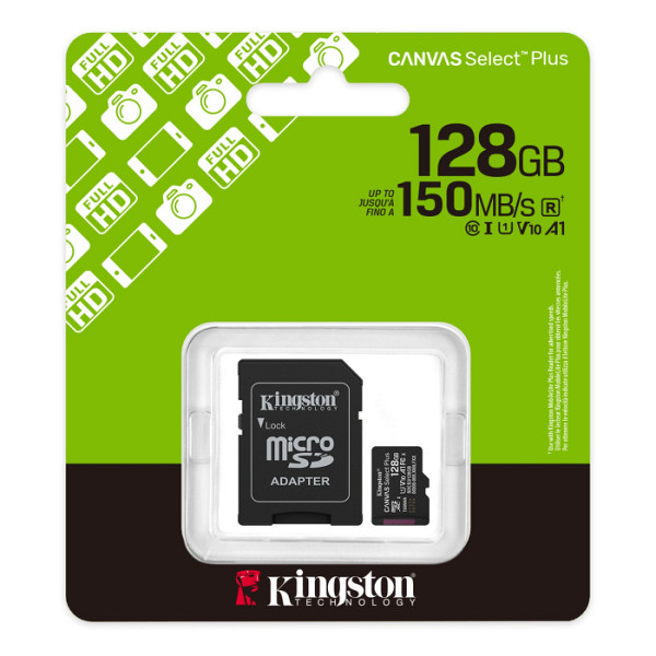 KINGSTON 128GB microSDXC Canvas Select